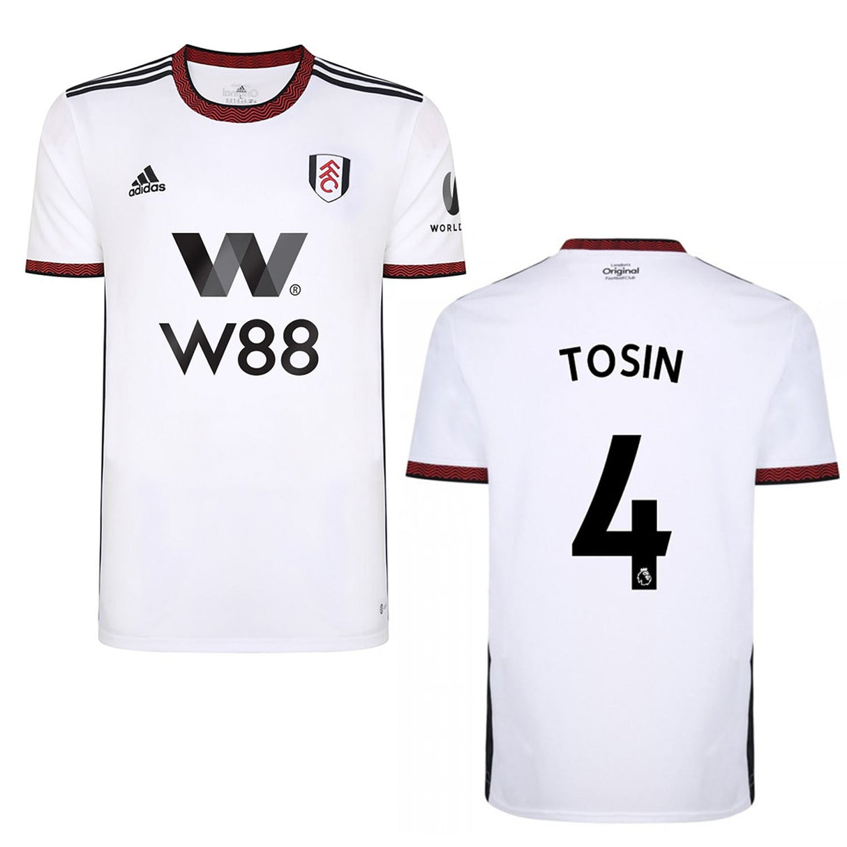 Tosin Adarabioyo Fulham 4 Jersey - Kit Captain