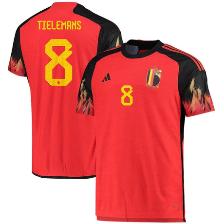 Youri Tielemans Belgium 8 FIFA World Cup Jersey - Kit Captain