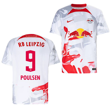 Yussuf Poulsen RB Leipzig 9 Jersey - Kit Captain