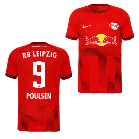 Yussuf Poulsen RB Leipzig 9 Jersey - Kit Captain