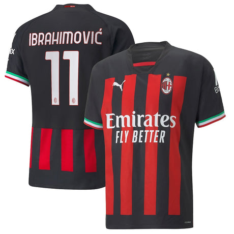 Zlatan Ibrahimovic Ac Milan 11 Jersey - Kit Captain