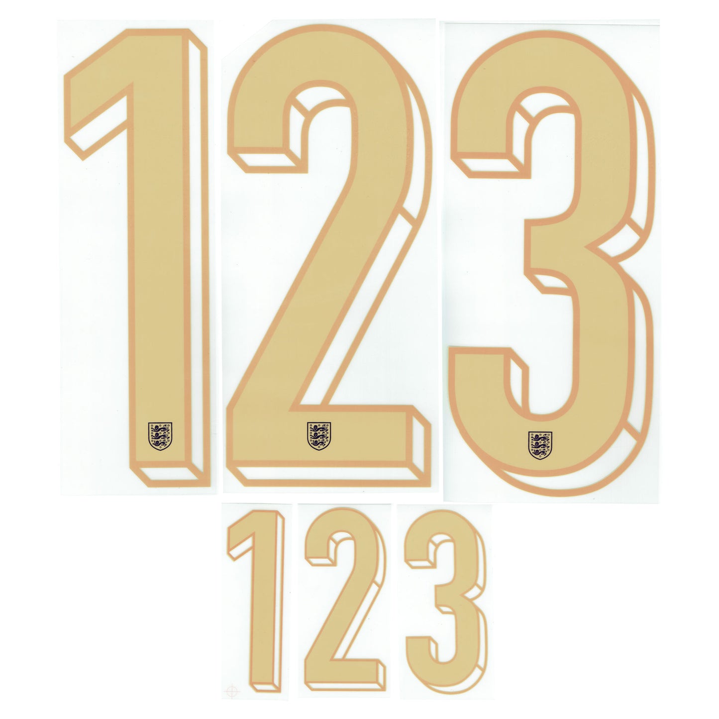 24-25 England Away Adult Player Number Set (265mm/107mm)