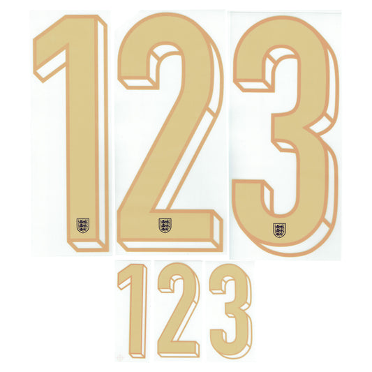 24-25 England Away Adult Player Number Set (265mm/107mm)