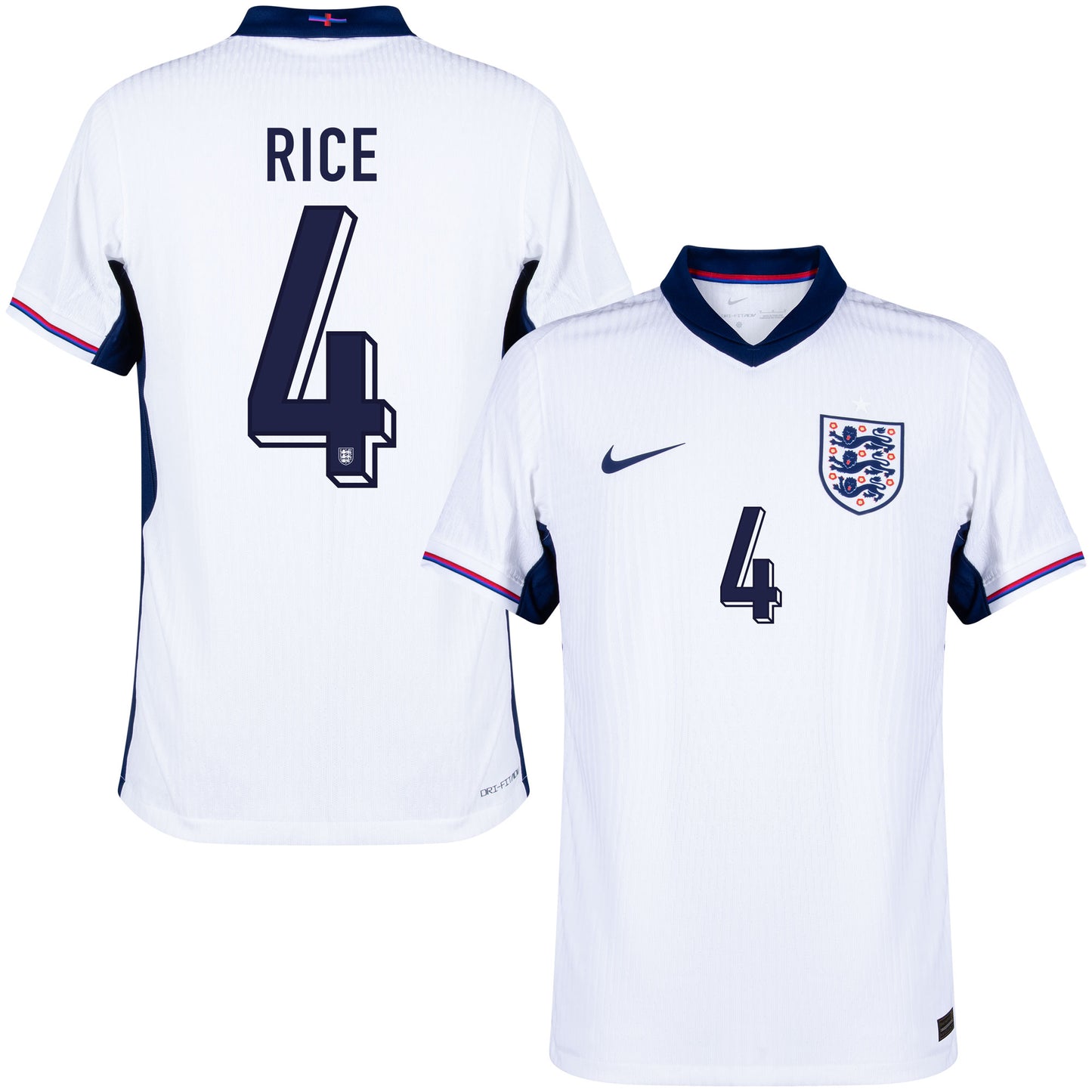 Nike England Dri-Fit ADV Match Home Rice 4 Shirt 2024-2025 (Official Printing)