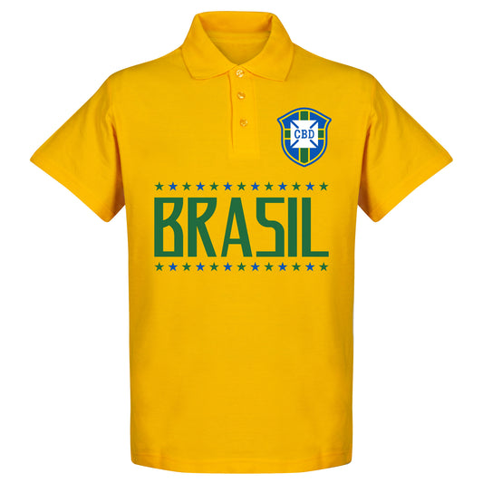 Brazil Team Polo Shirt - Yellow