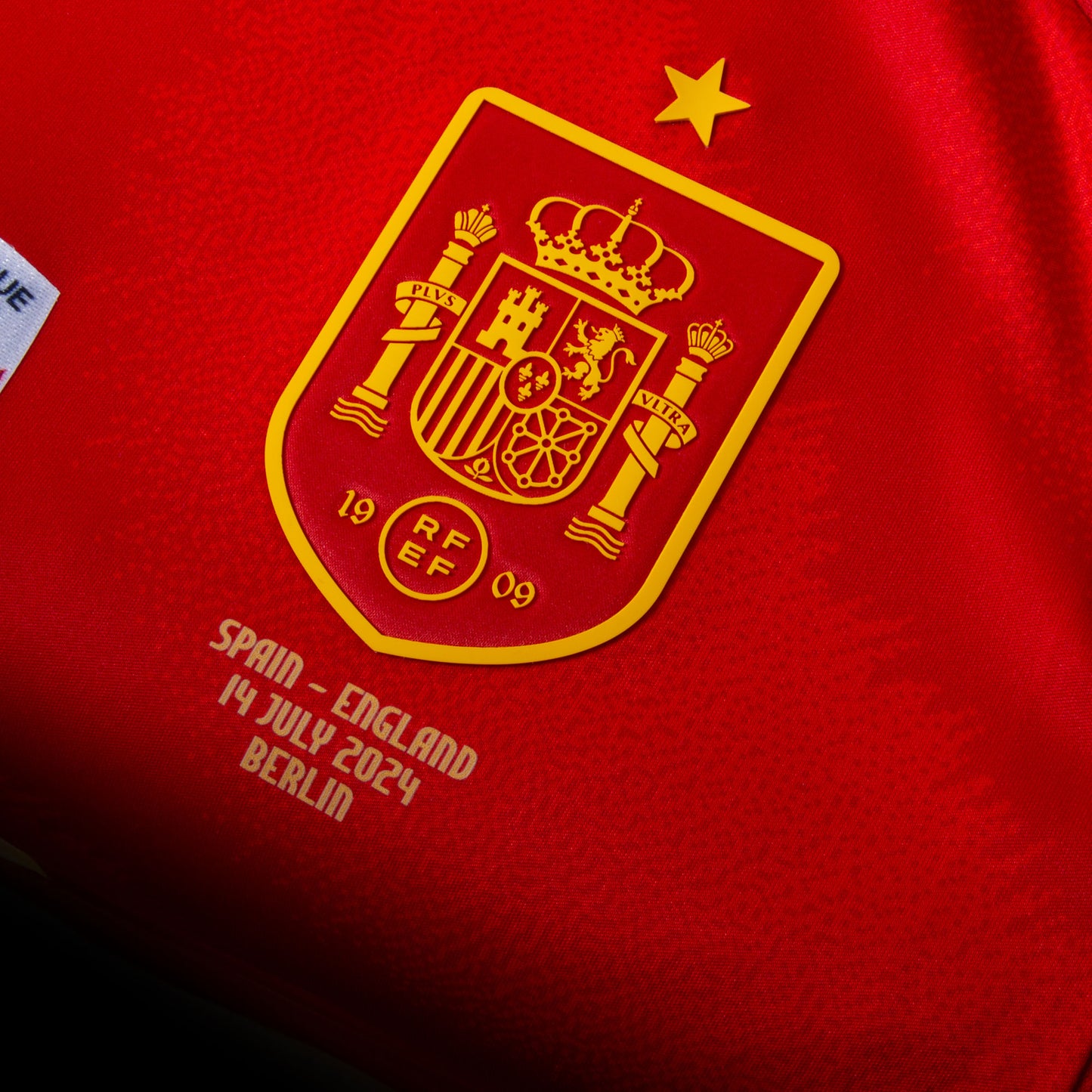 adidas Spain Home Lamine Yamal 19 Shirt incl. Official Final Matchday Transfer & Euro 2024 Patch Set