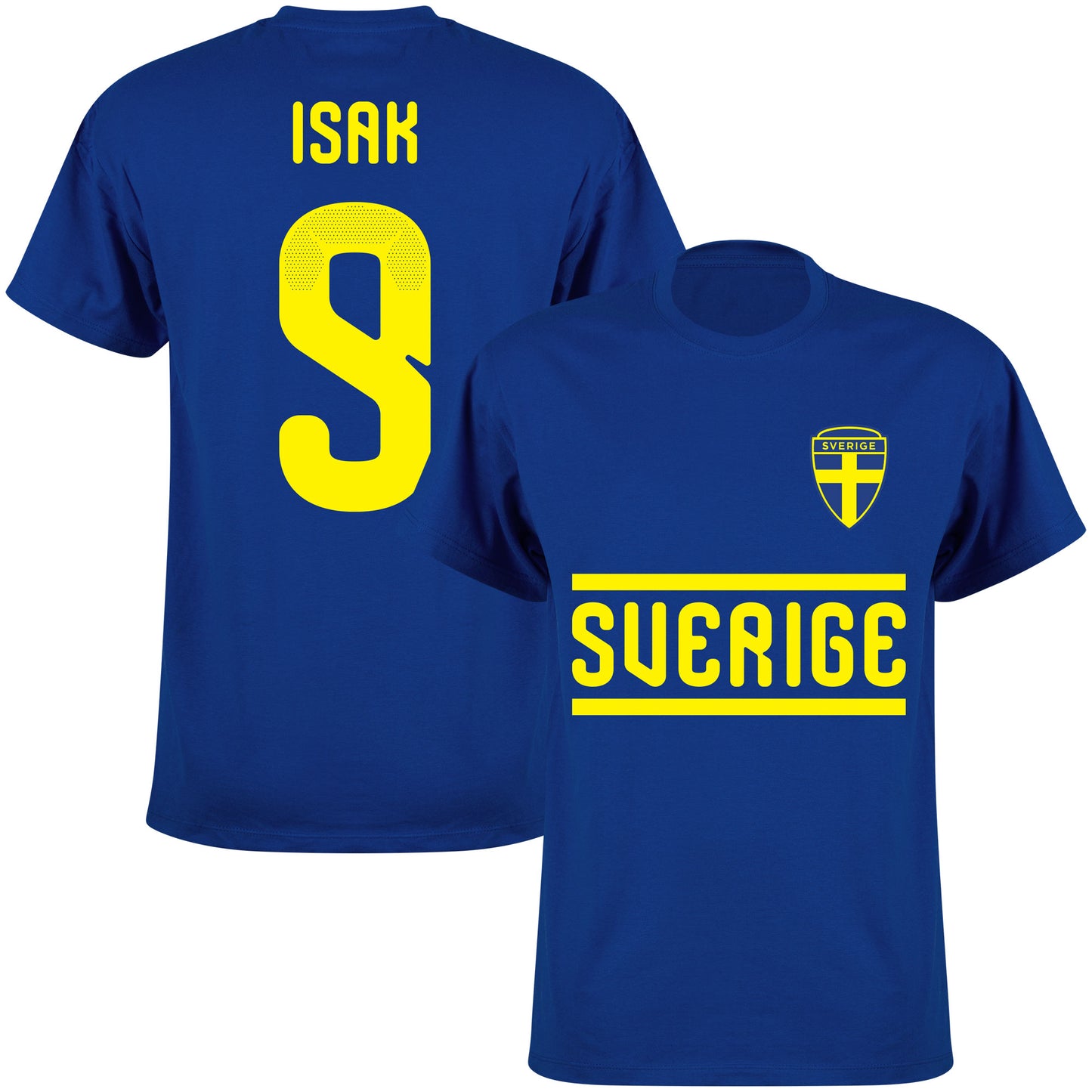 Sweden Team Isak 9 T-shirt - Royal Blue