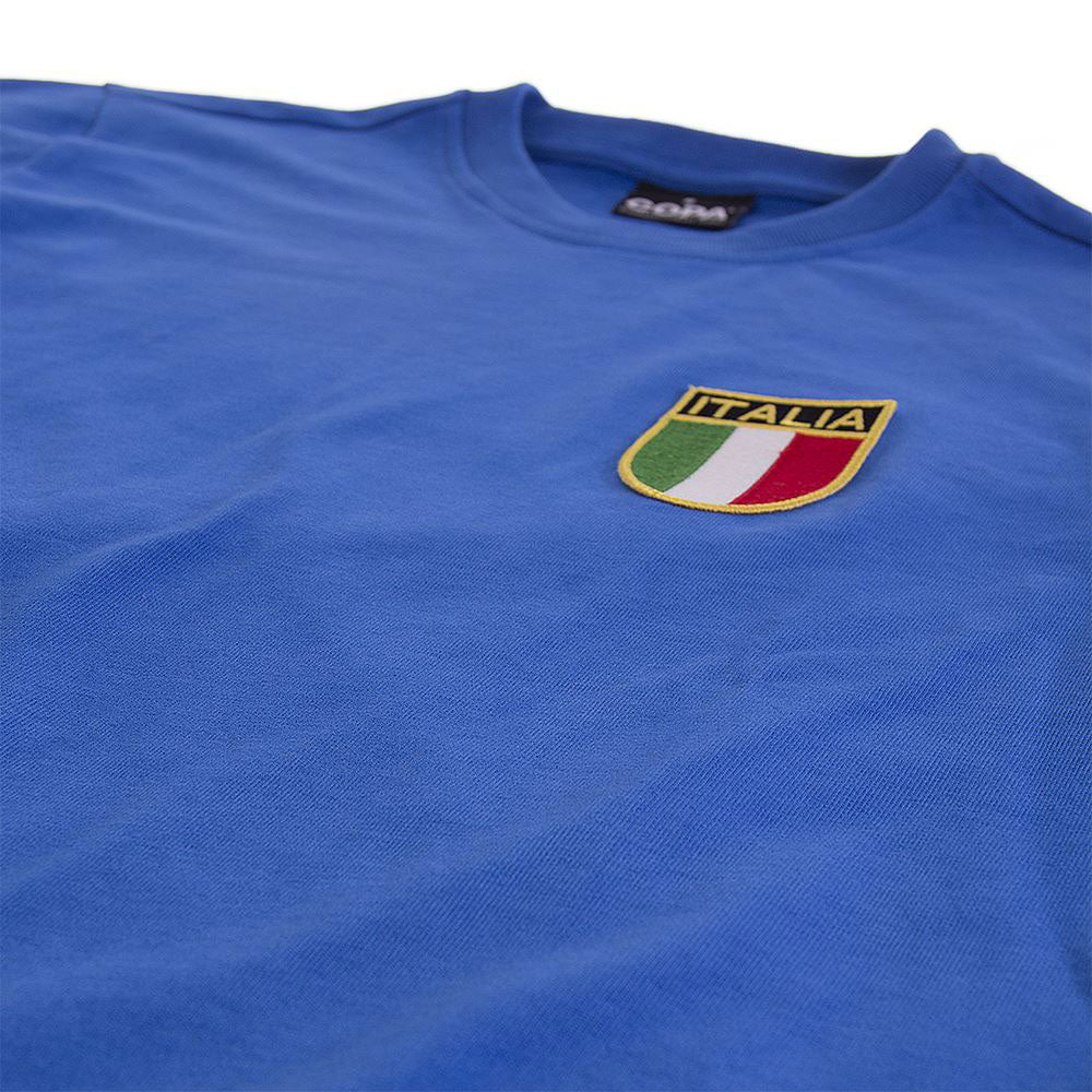 Copa Italy Home No.10 Retro Shirt 1970 (Retro Flock Printing)