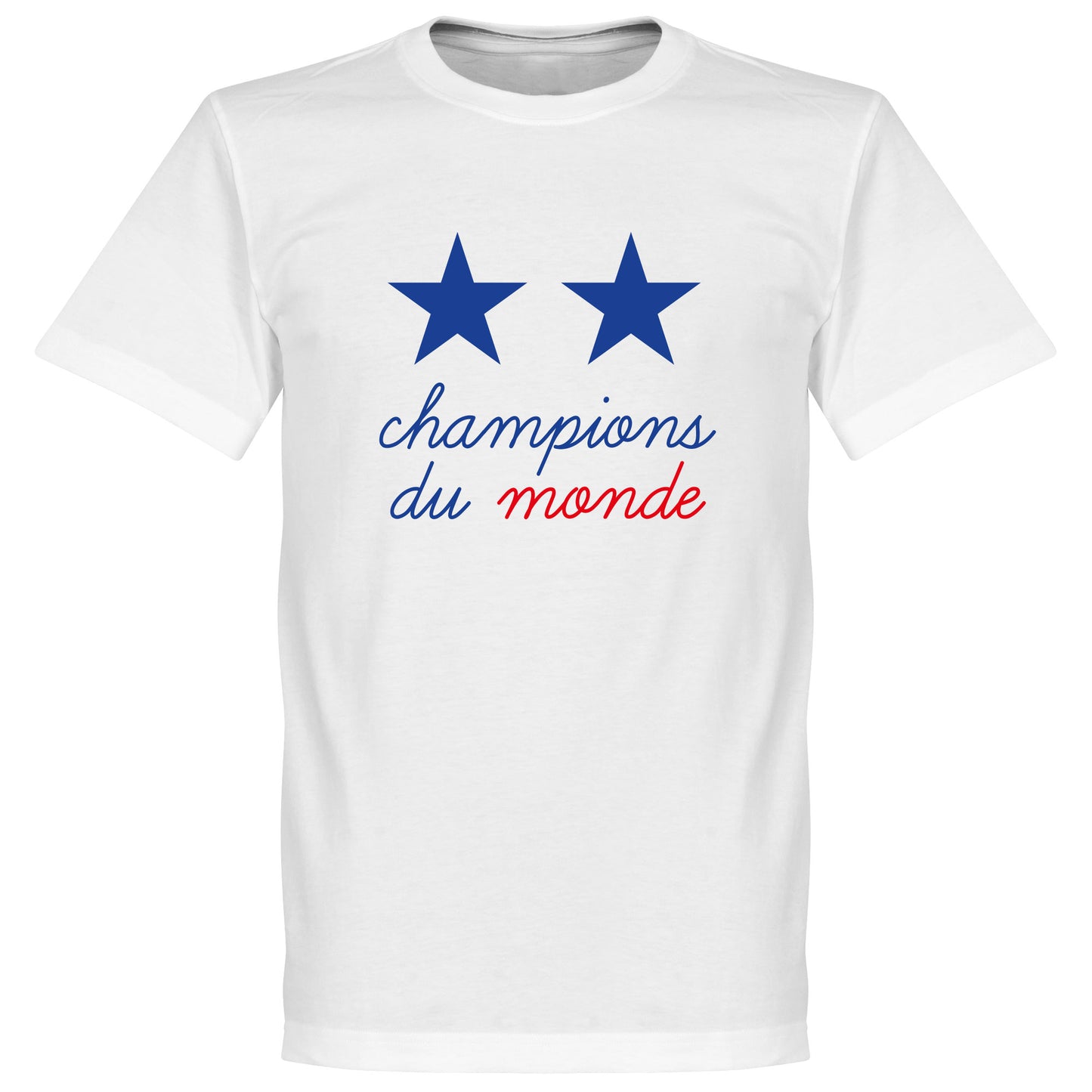 France 2 Star Champions du Monde T-Shirt - White