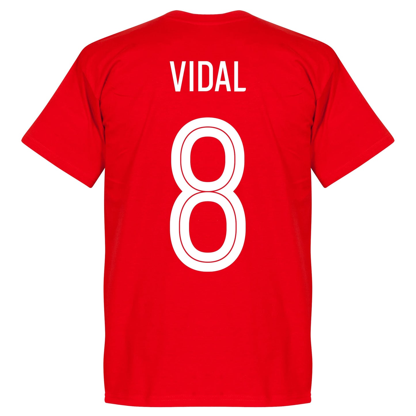 Chile Vidal 8 Team T-shirt - Red