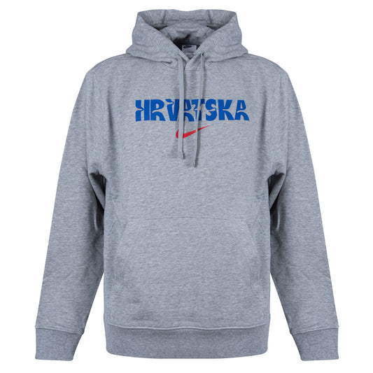 Nike Croatia Club PO Hoodie - Grey - 2024-2025