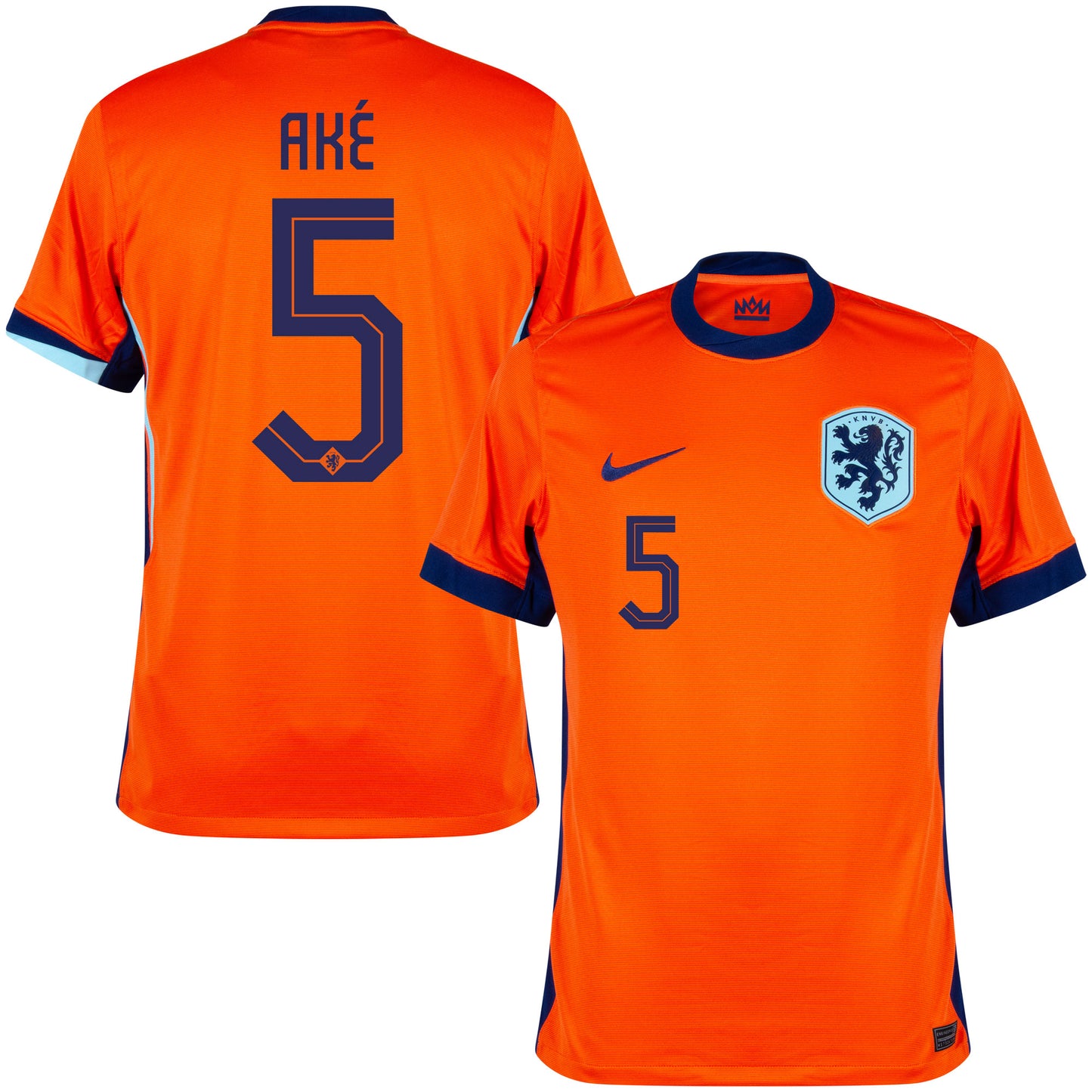 Nike Holland Home Aké 5 Shirt 2024-2025 (Official Printing)