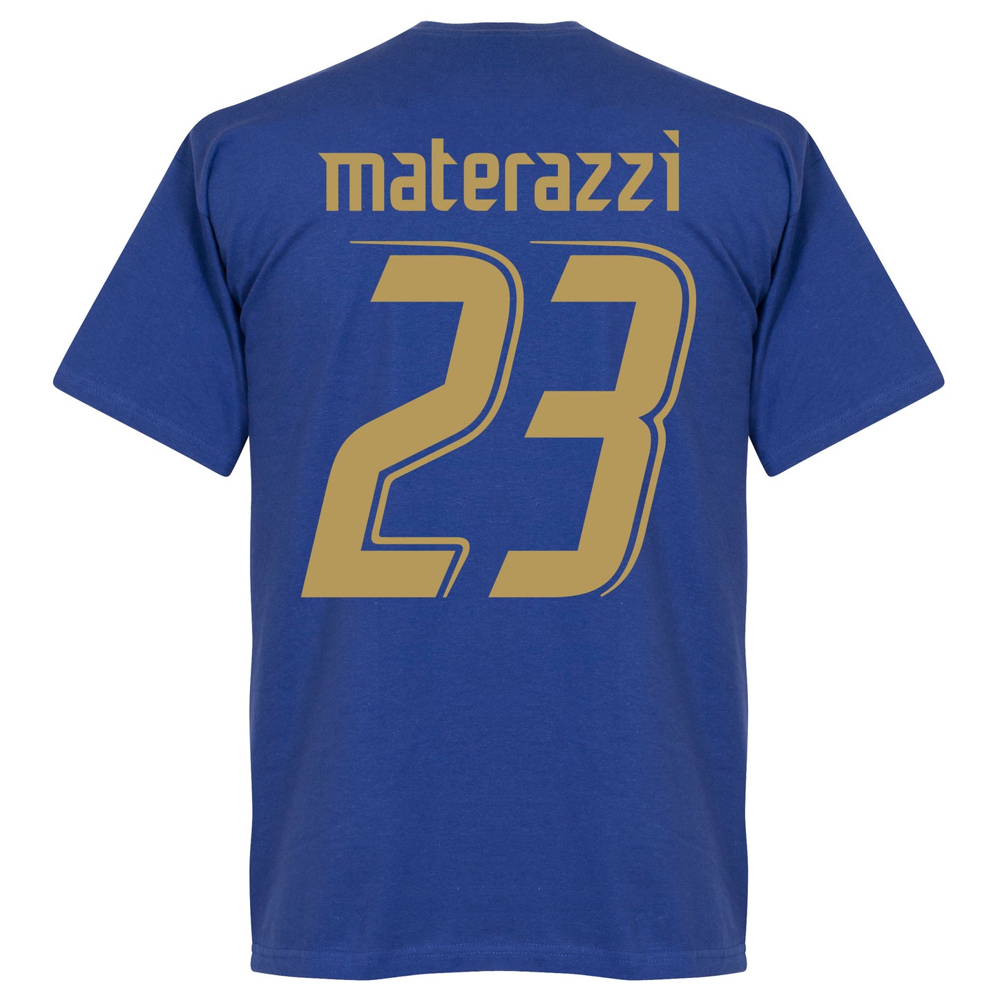 2006 Italy Materazzi T-shirt - Royal