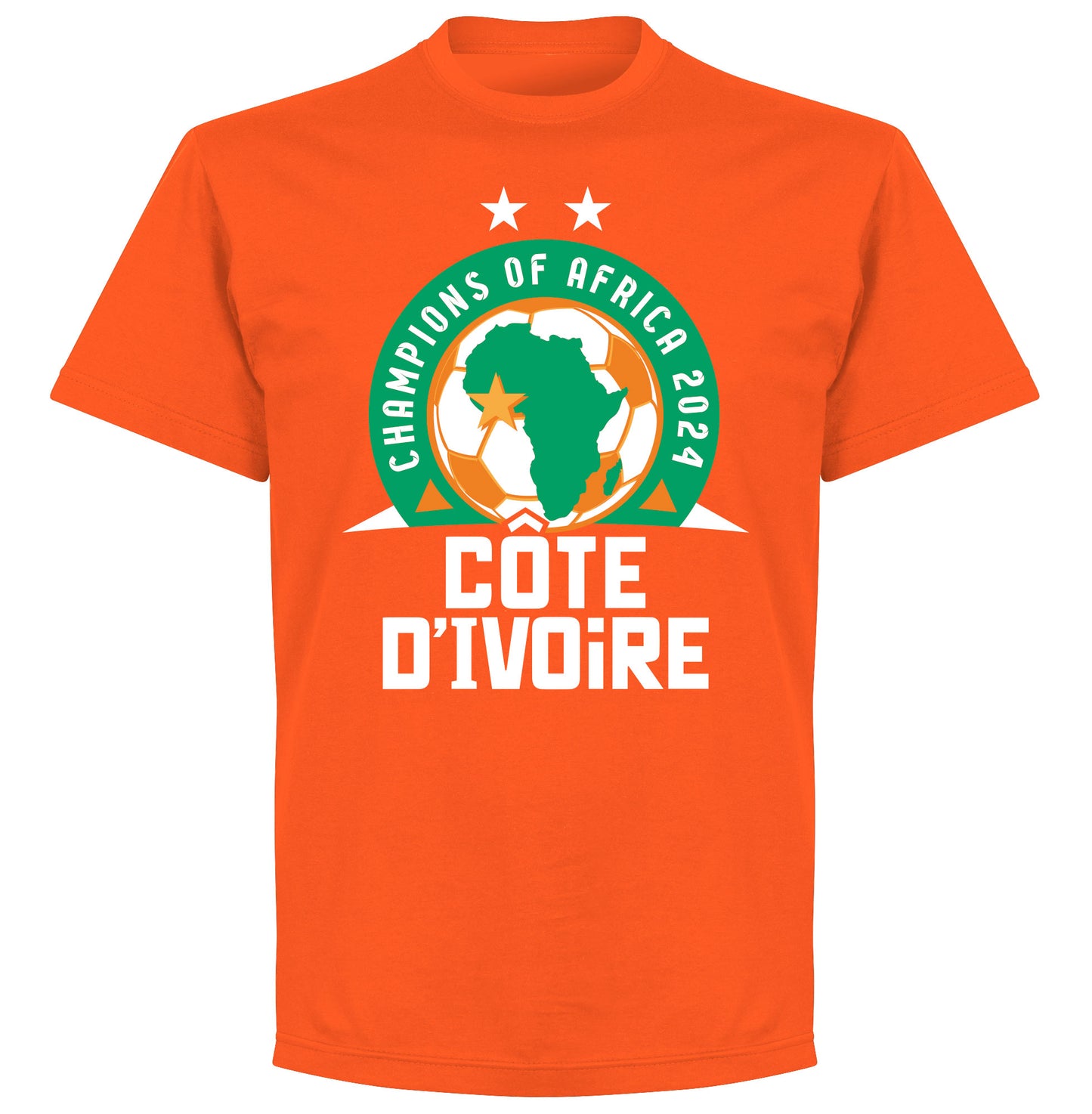 Ivory Coast AFCON 2023 Winners T-shirt - Orange
