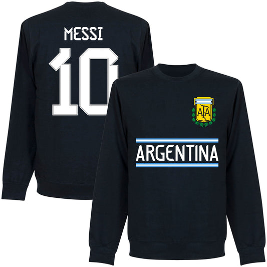 Argentina Messi 10 Team KIDS Sweatshirt - Navy