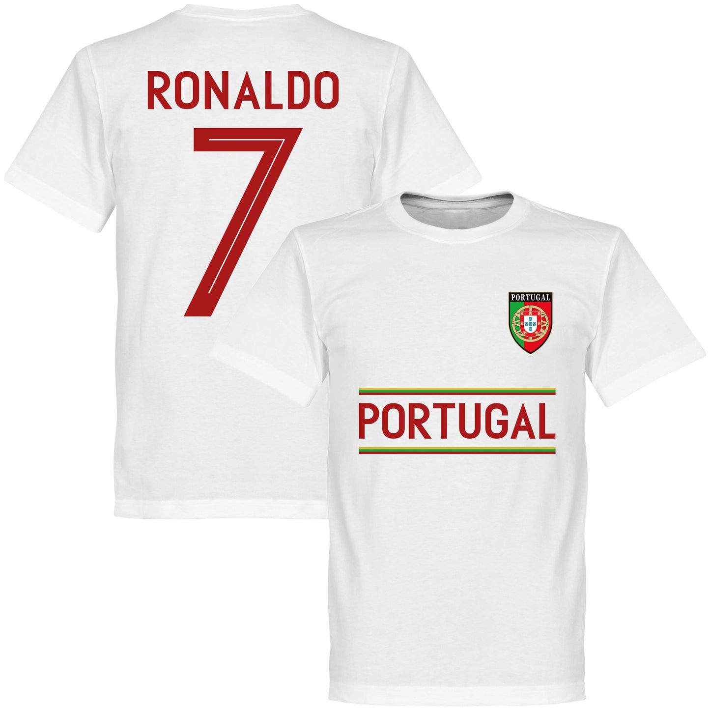 Portugal Ronaldo 7 Team KIDS T-shirt - White