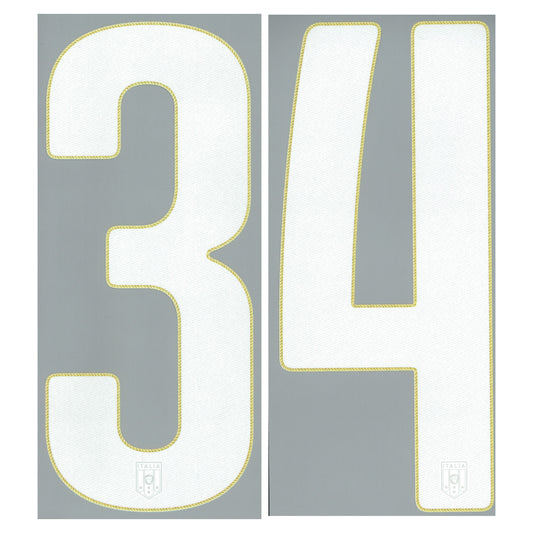 14-15 Italy Home Front & Back Official Number Set (105mm & 255mm)