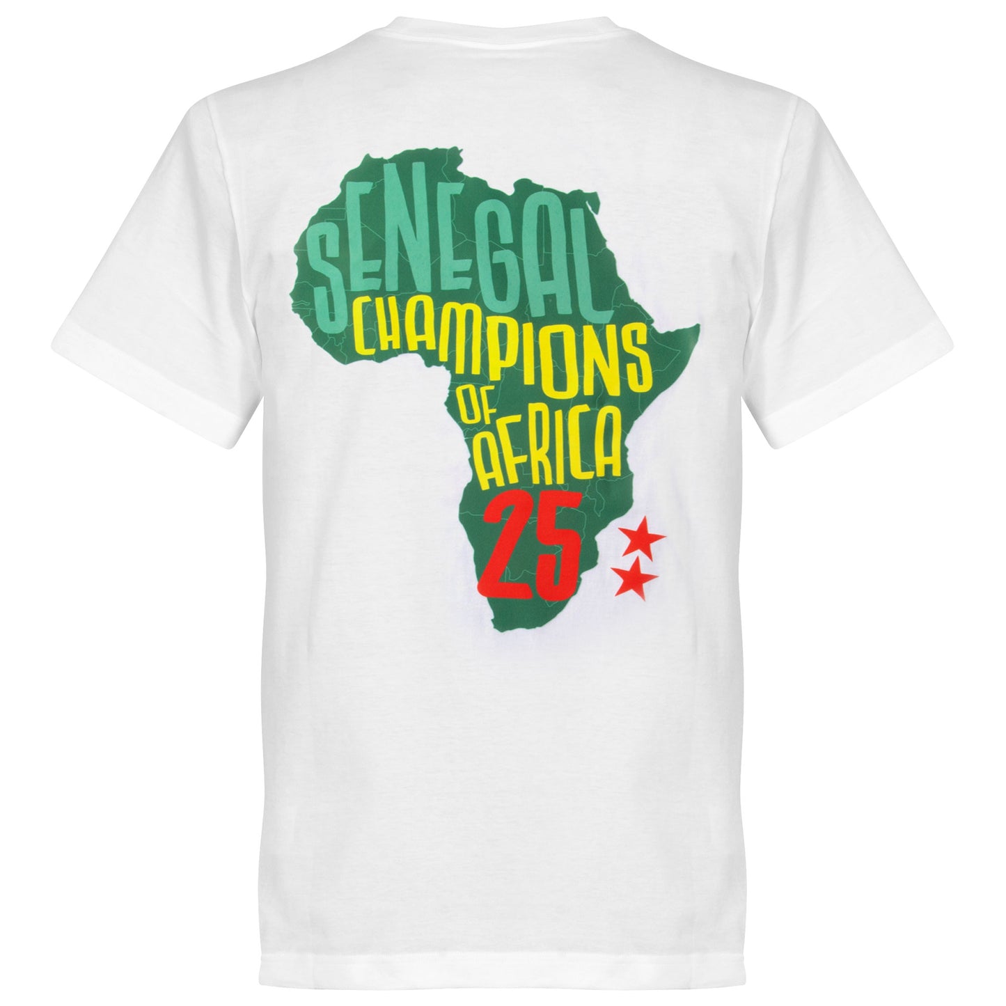 Senegal 2025 AFCON Winners T-shirt - White