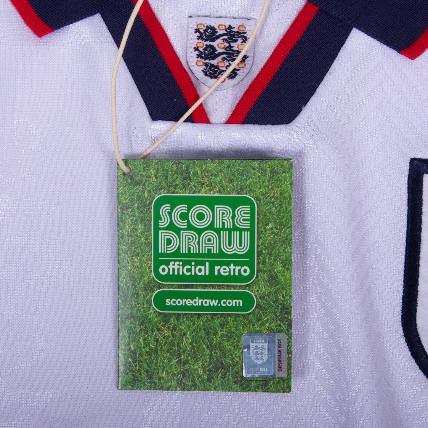 Score Draw England Home Retro Jersey 1993