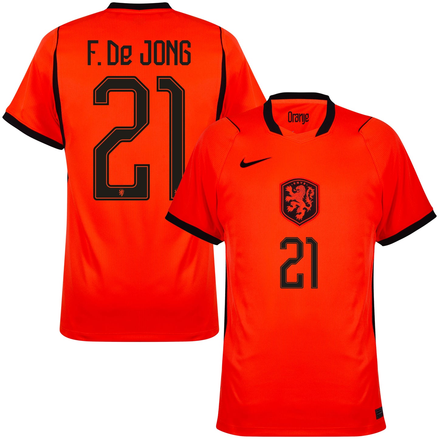 Nike Holland Home F De Jong 21 Shirt 2026-2027 (Official Printing)