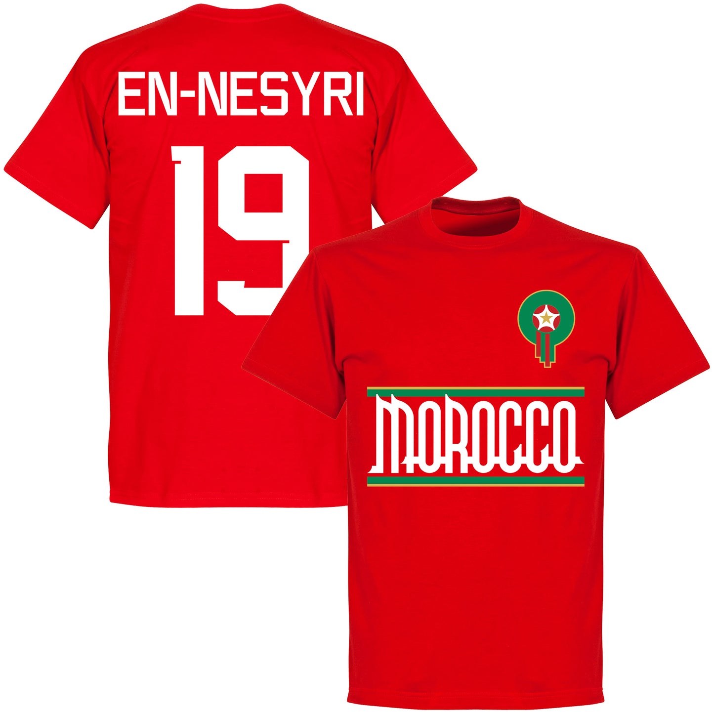 Morocco Team En-Nesyri 19 T-shirt - Red