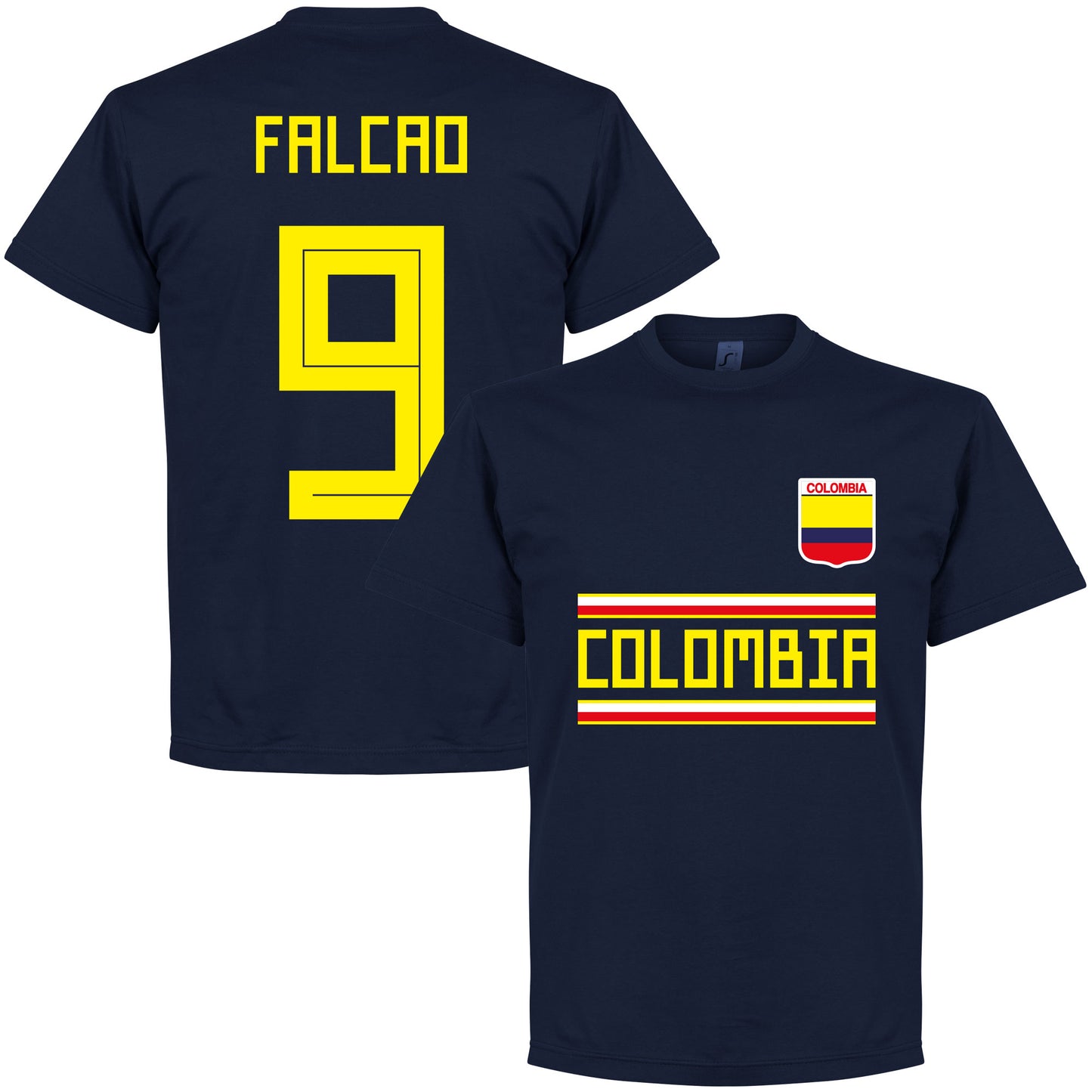 Colombia Falcao 9 Team T-Shirt - Navy