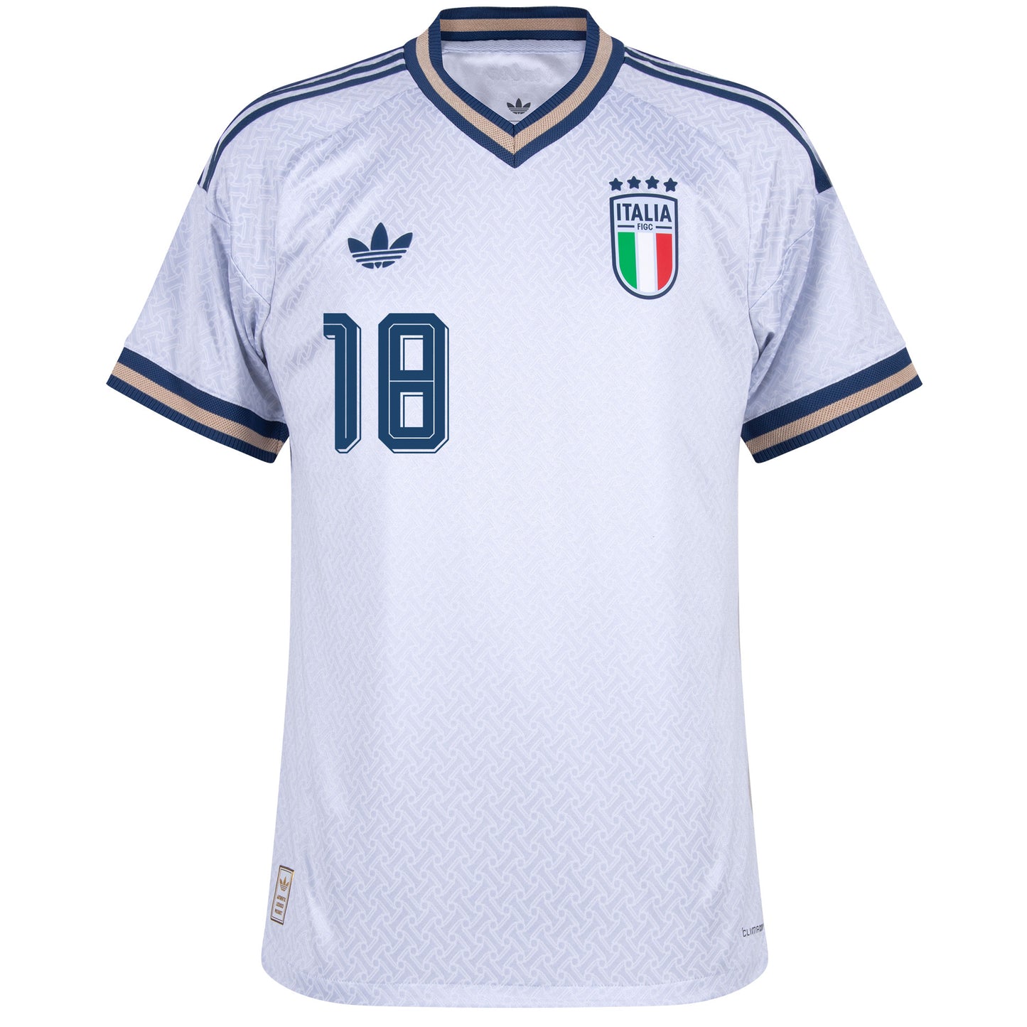 adidas Italy Authentic Away Barella 18 Shirt 2026-2027 (Official Printing)