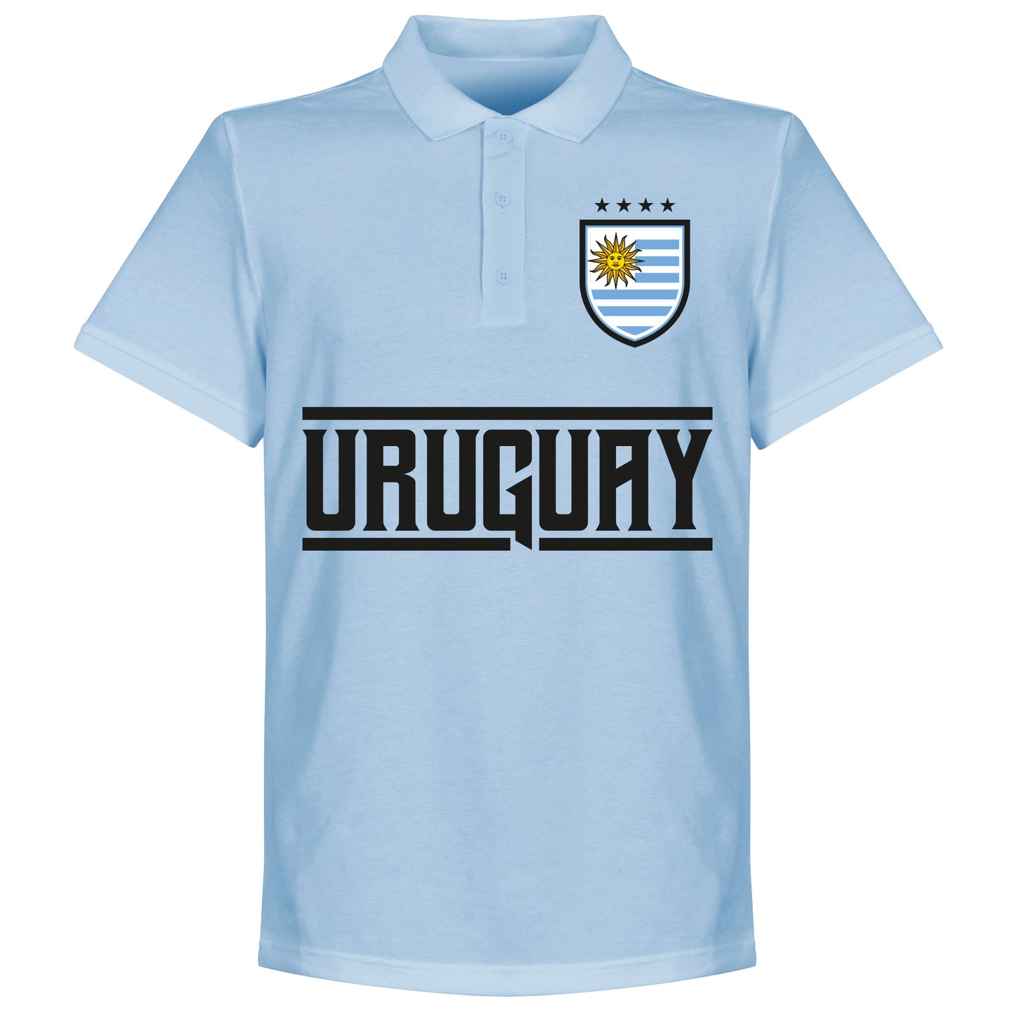 Uruguay Team Polo Shirt - Sky Blue