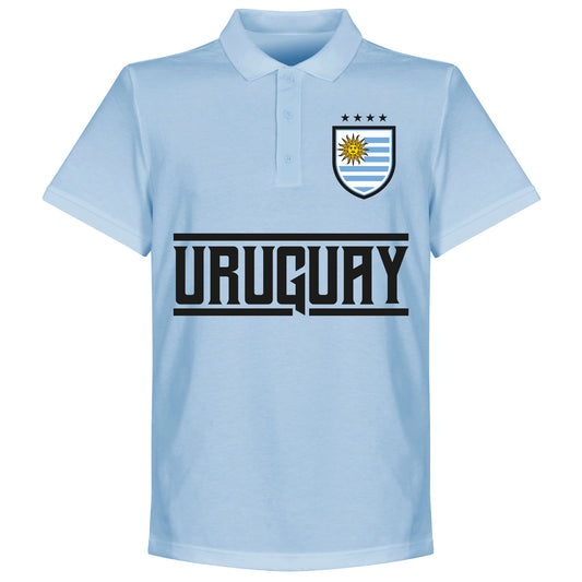 Uruguay Team Polo Shirt - Sky Blue
