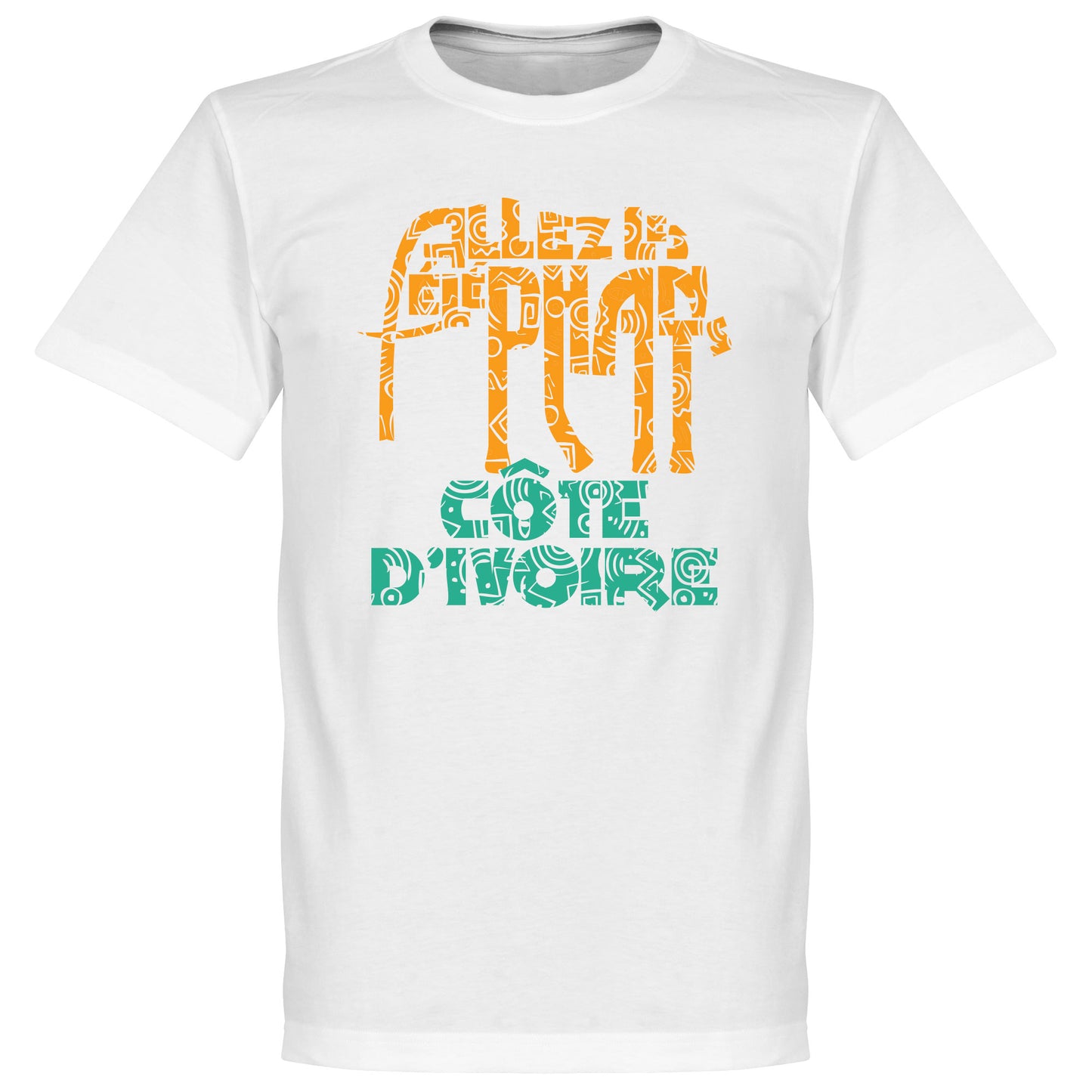 Ivory Coast Allez Les Elephants T-Shirt - White