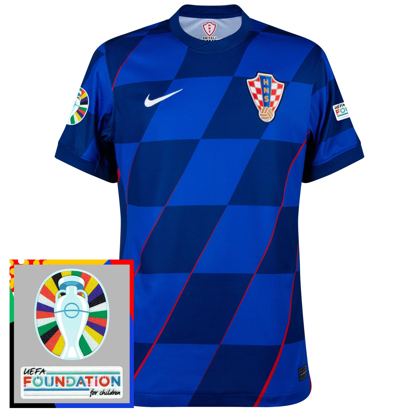Nike Croatia Away Shirt 2024-2025 incl. Euro 2024 & Foundation Tournament Patches