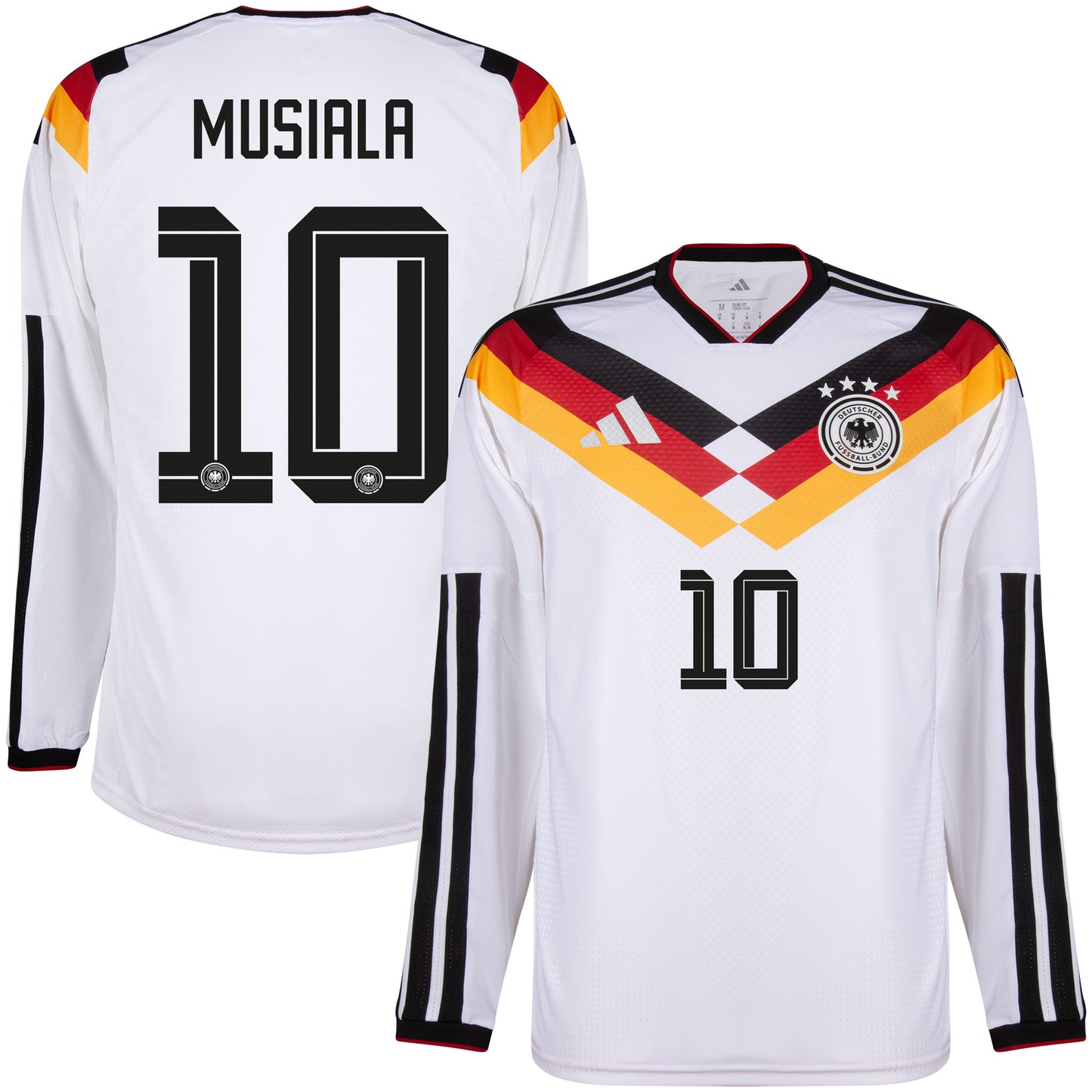 adidas Germany Authentic Home L/S Musiala 10 Shirt 2026-2027 (Official Printing)