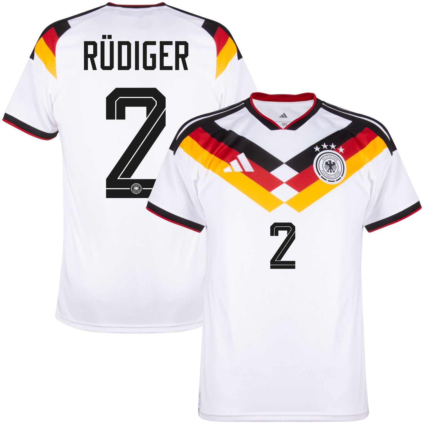 adidas Germany Home Rüdiger 2 Shirt 2026-2027 (Official Printing)