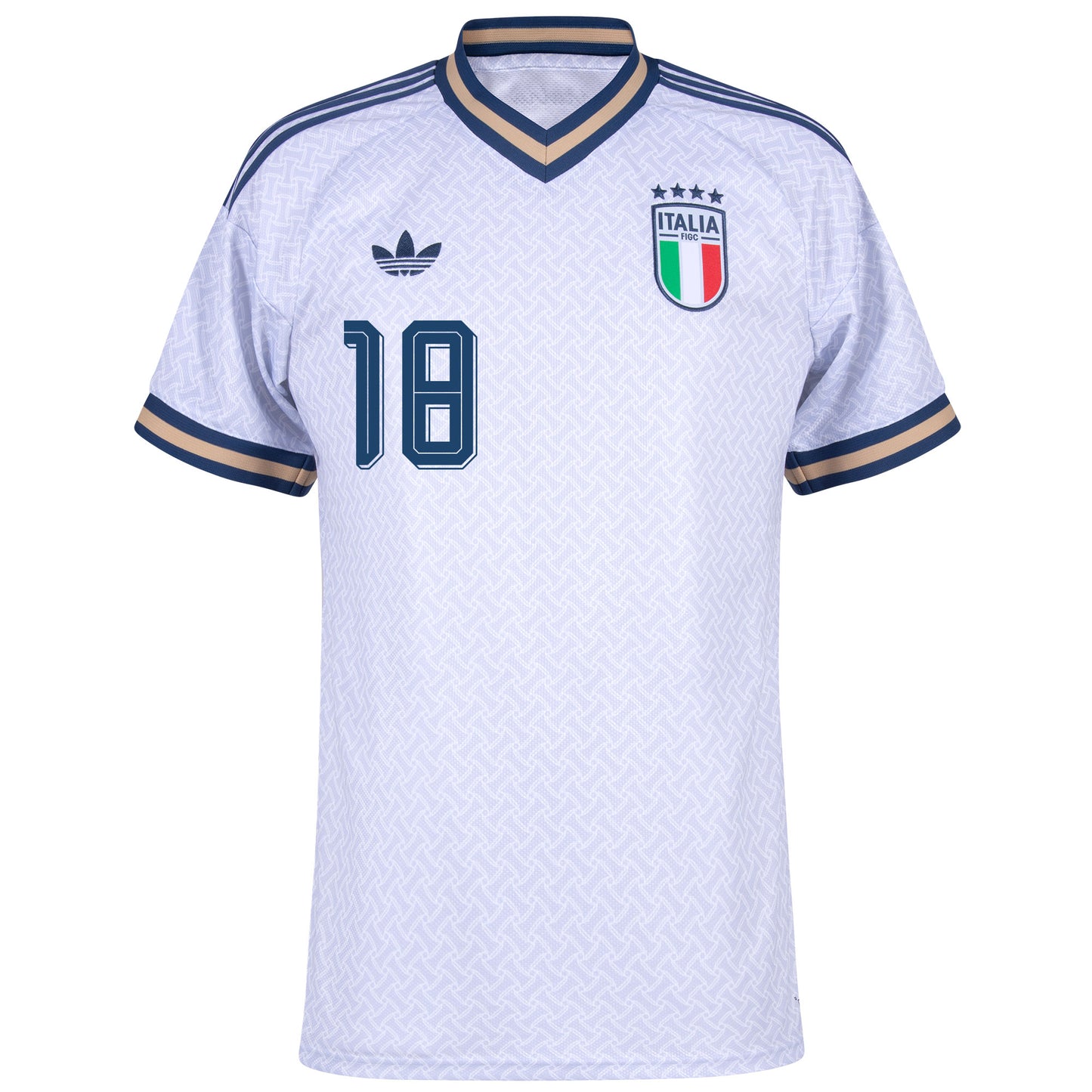 adidas Italy Away Barella 18 Shirt 2026-2027 (Official Printing)