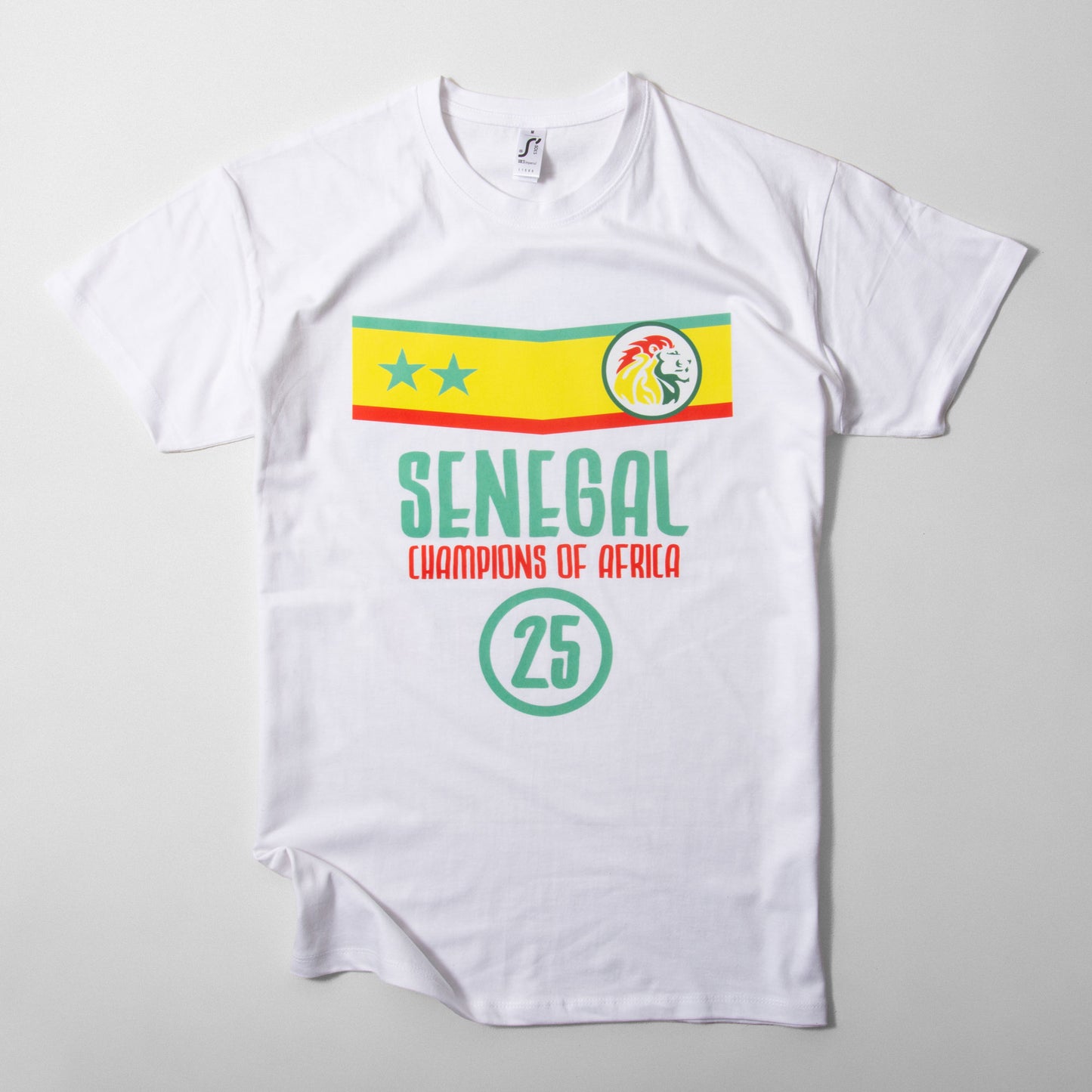 Senegal 2025 AFCON Winners T-shirt - White