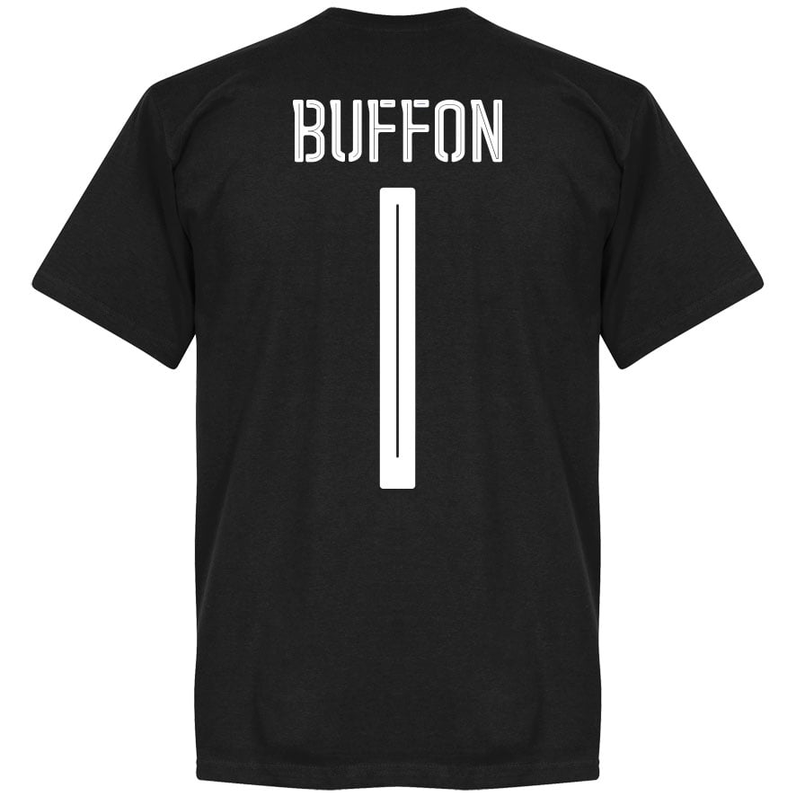 Italy Buffon Team T-shirt - Black