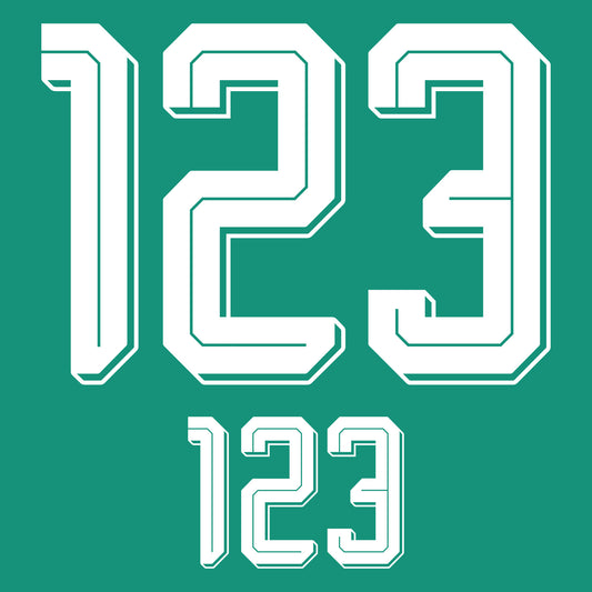 26-27 Algeria Away Adult Player Number Set (254mm/104mm)