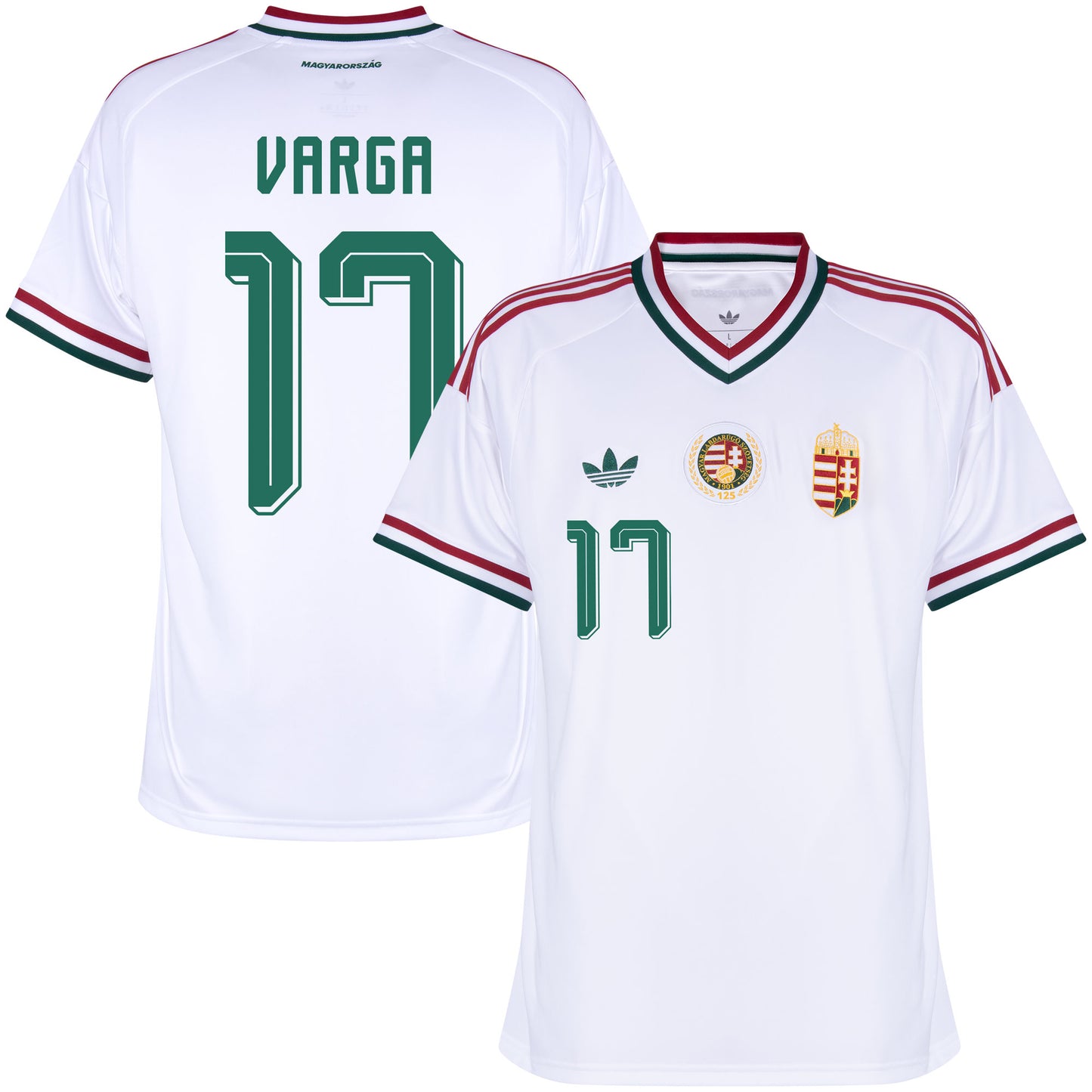 adidas Hungary Away Varga 17 Shirt 2026-2027 (Official Printing)