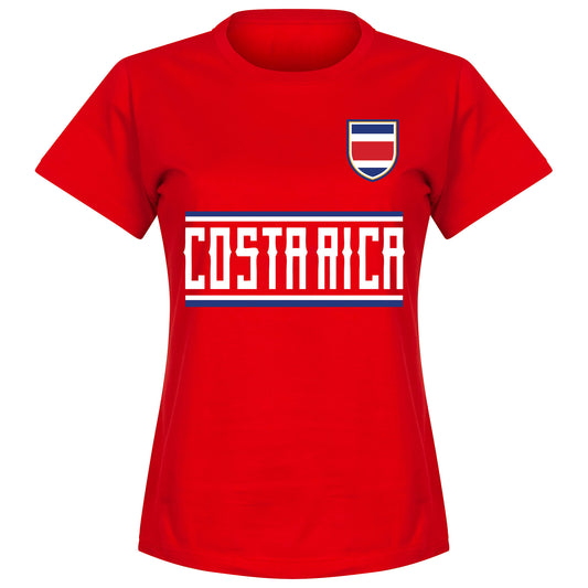 Costa Rica Team Womens T-shirt - Red