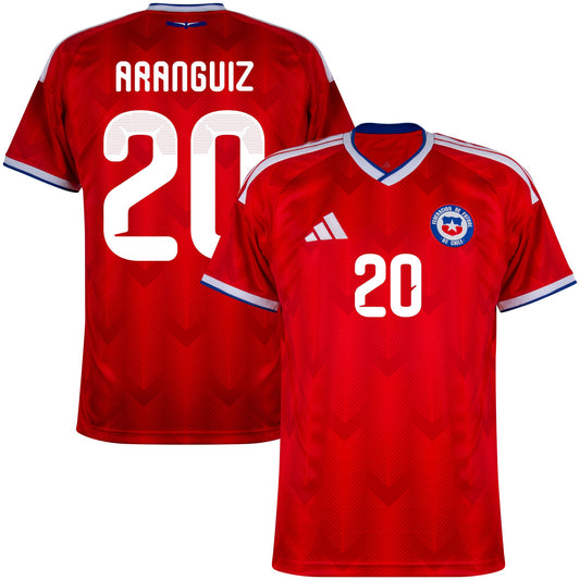 adidas Chile Home Aranguiz 20 Shirt 2026-2027 (Official Printing)