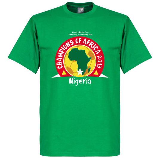 Nigeria Champions Of Africa 2013 T-shirt - Green