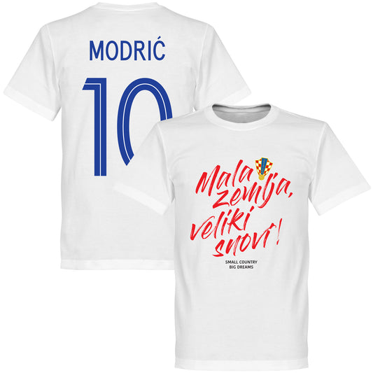 Croatia Mala zemlja, Veliki snovi Modric 10 T-Shirt - White