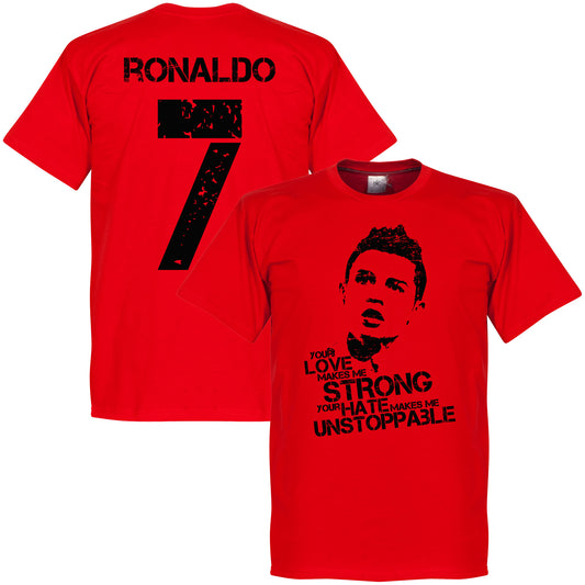 Ronaldo 7 T-shirt - Red