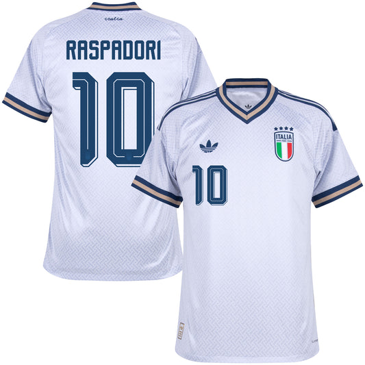 adidas Italy Authentic Away Raspadori 10 Shirt 2026-2027 (Official Printing)