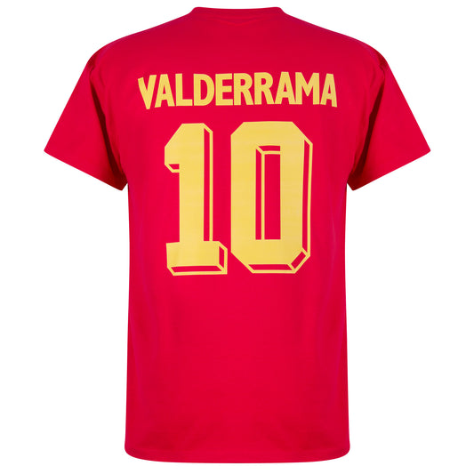 Columbia 1990 Valderrama 10 Retro T-shirt - Red