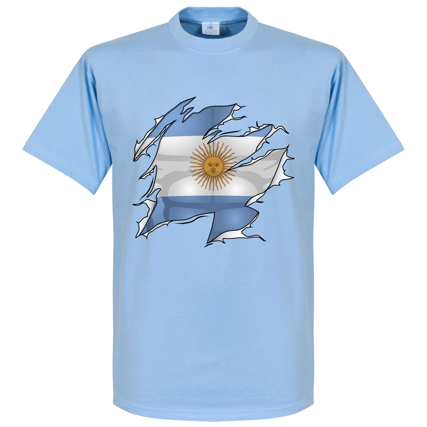 Argentina Ripped Flag KIDS T-Shirt - Sky