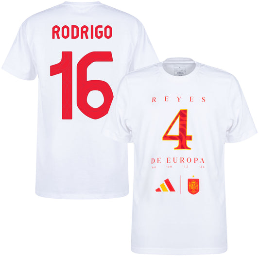 adidas Spain Euro 2024 Winners Rodrigo 16 T-Shirt