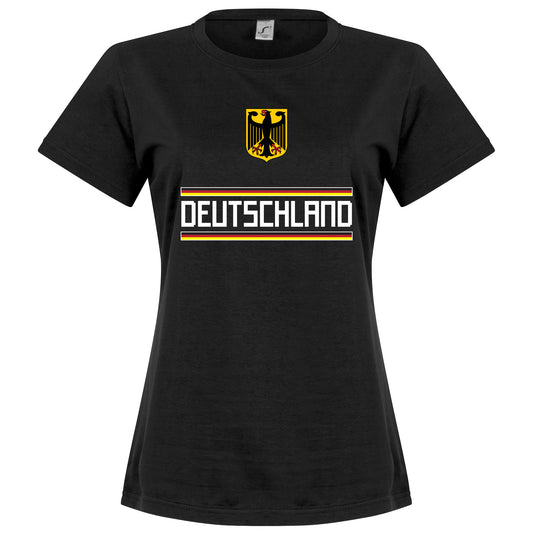 Germany Team Womens T-Shirt - Black
