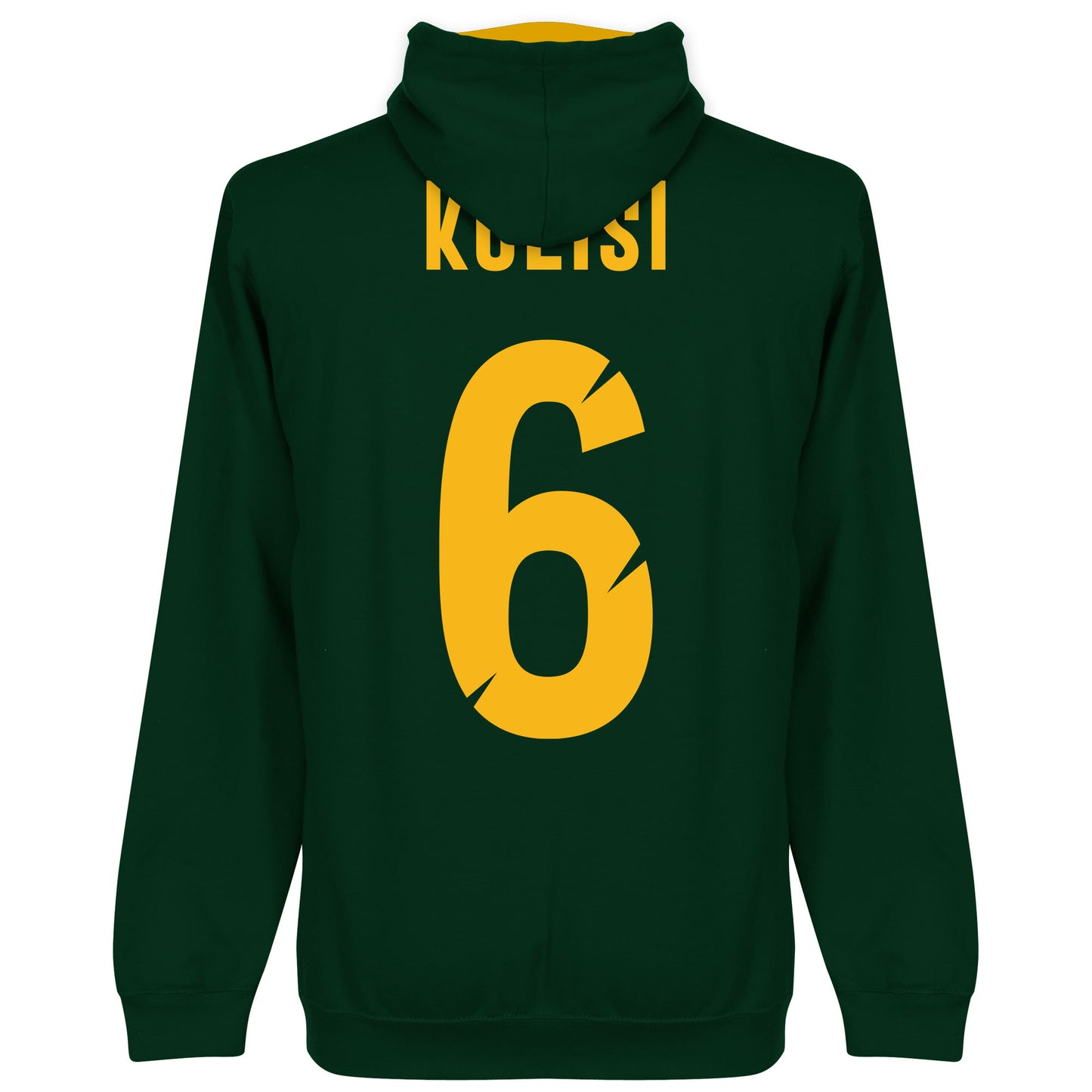 South Africa Rugby Team Kolisi 6 Hoodie - Forest/Gold