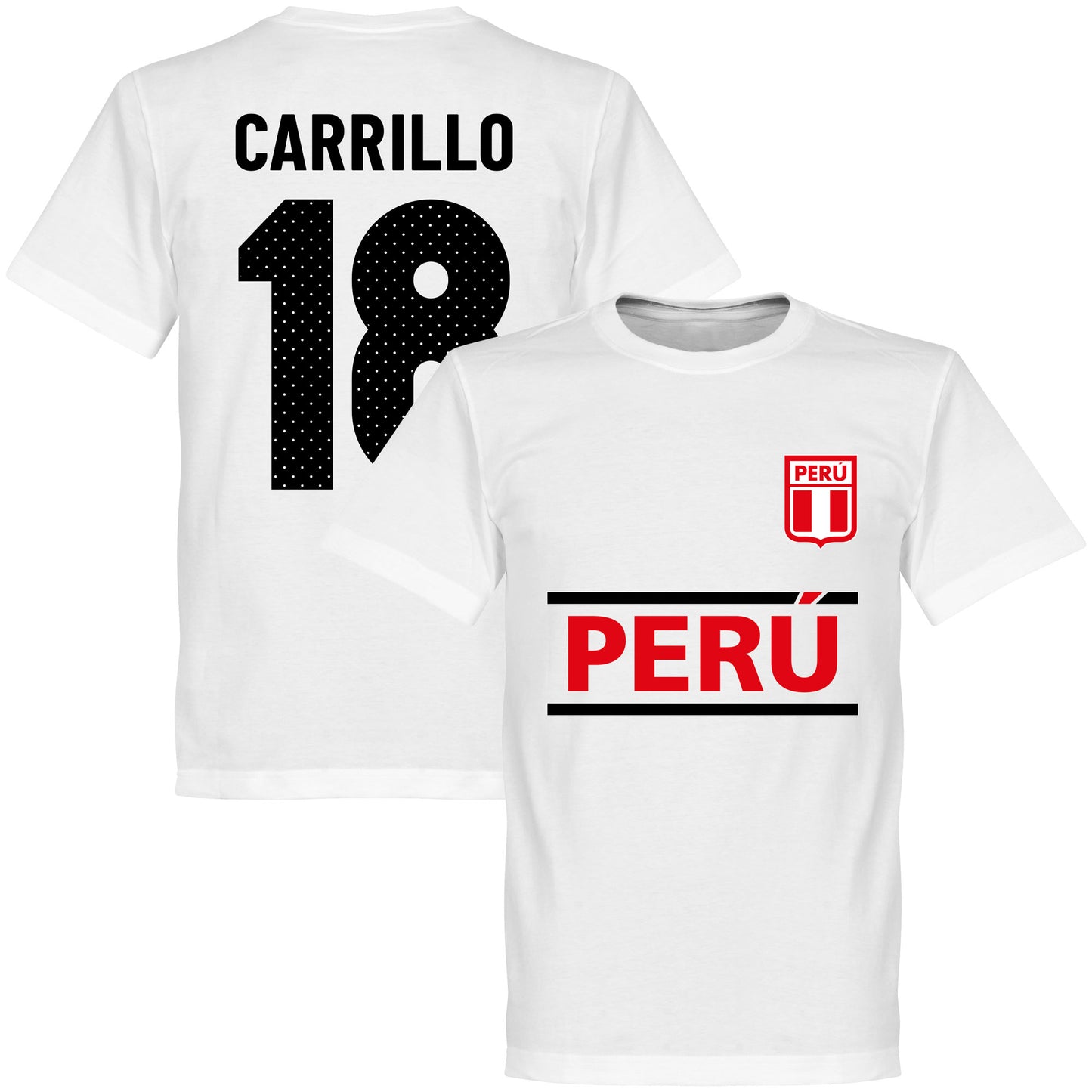 Peru Carrillo 18 Team T-Shirt - White